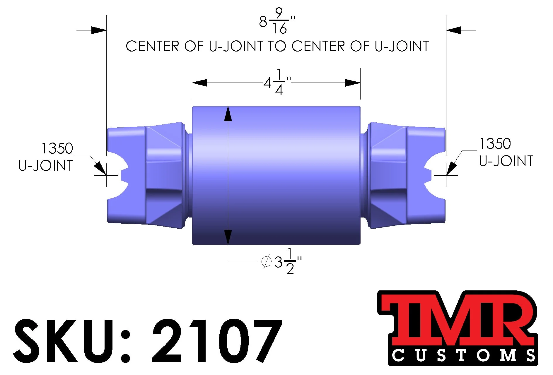 1350 2 Piece Driveshaft Carrier Bearing - Image 3