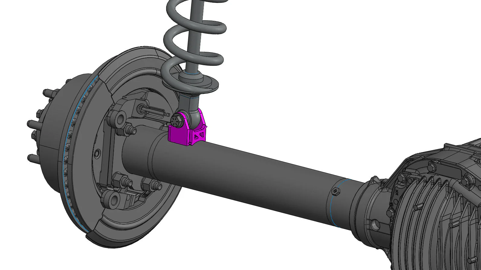 Axle Tube Shock Brackets (Perpendicular) - Image 4