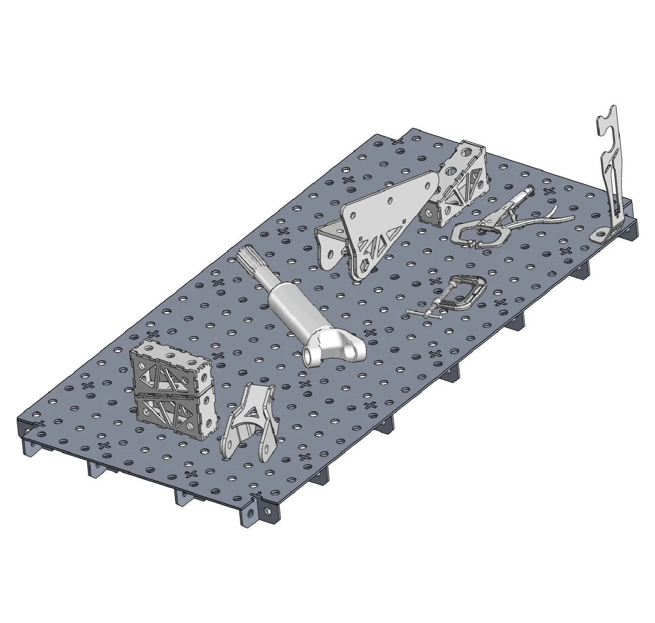 Benchtop Welding & Fixture Table - 2' x 4' - Image 4