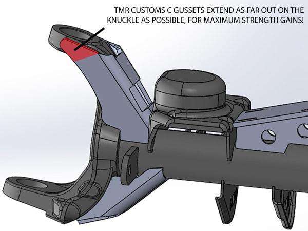 Jeep JK Inner C/Knuckle Gussets - FORMED - Image 4
