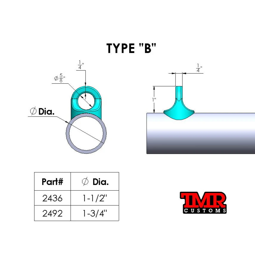 Weld On Eyelet for Clip-In Seat Belt - Type B - Image 5