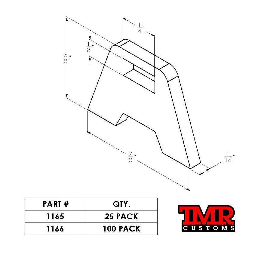 Weld On Zip Tie Tab/Cable Tie Tab - 25 PACK - Image 3